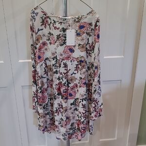NWT LUNA Multicolor Floral Women's Tunic/Dress
